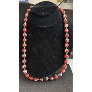 Vintage Chinese cloisonné beaded necklace